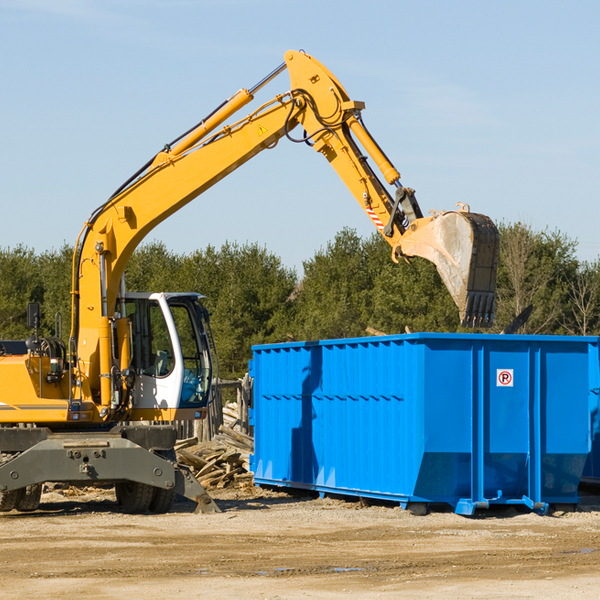 can i choose the location where the residential dumpster will be placed in Fairfield MI